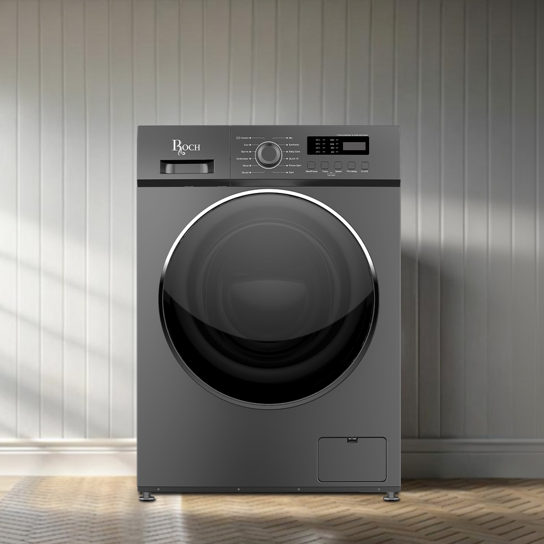 RWM-12FL-B (B) BLACK COL - 2 Roch Front Load Washing Machine (Model: RWM-12FL-B (B)) - Image 1