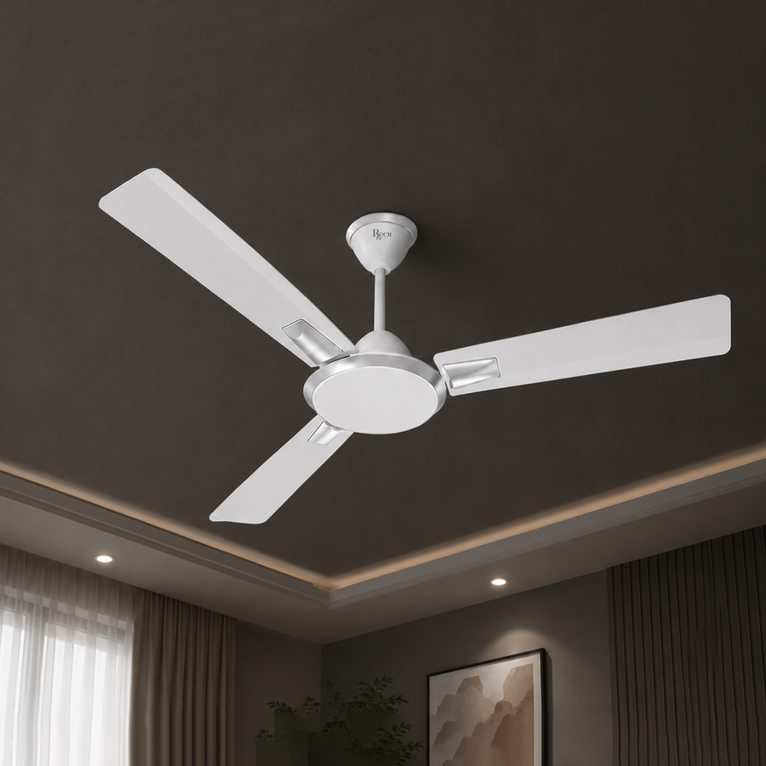 ghana website work RCLF -- 3607p -- WHITE 3 Roch Ceiling Fan (Model: RCLF-3607P) - Image 1